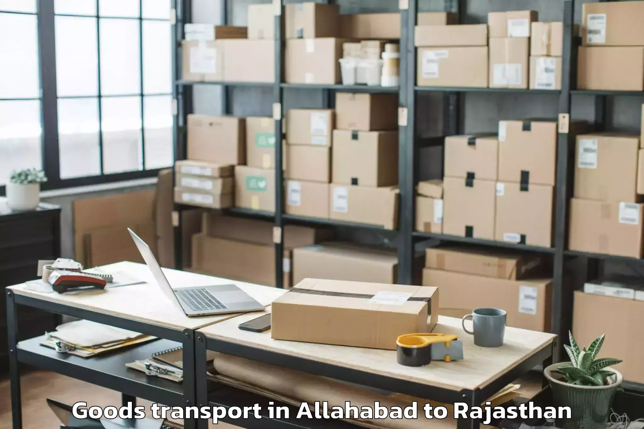 Book Your Allahabad to Niwai Goods Transport Today